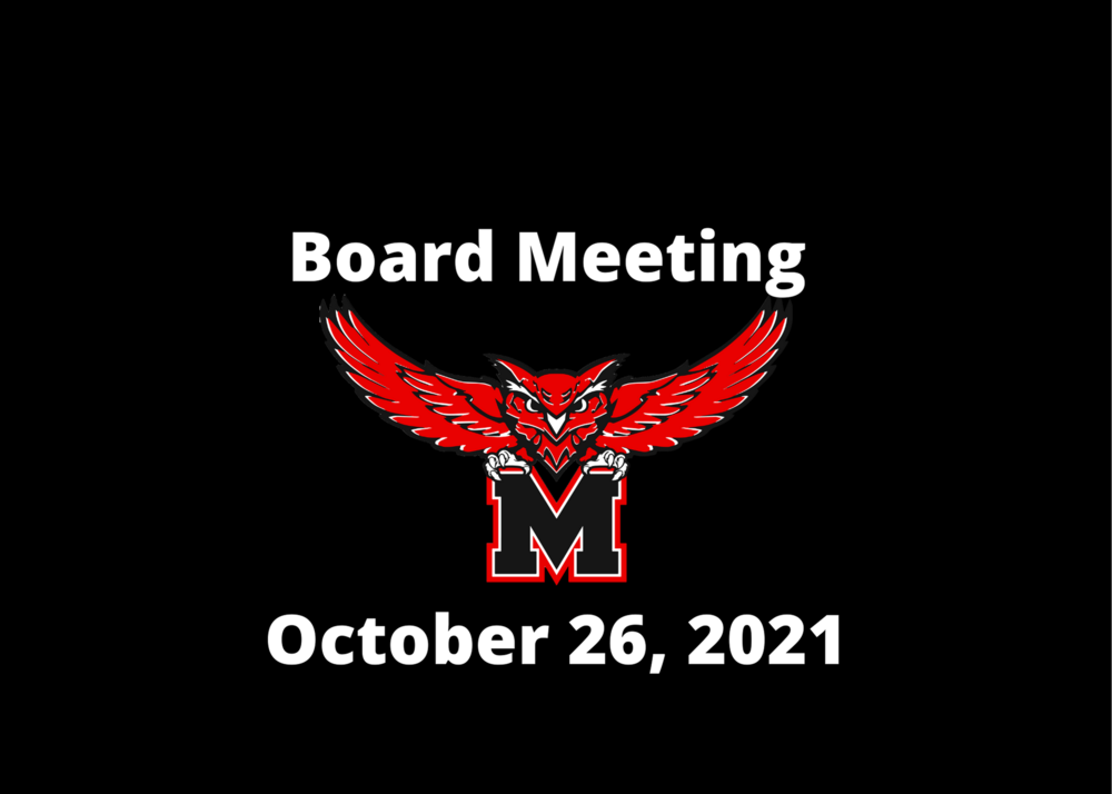 Board Meeting 10/26/21 | Marshall Public Schools