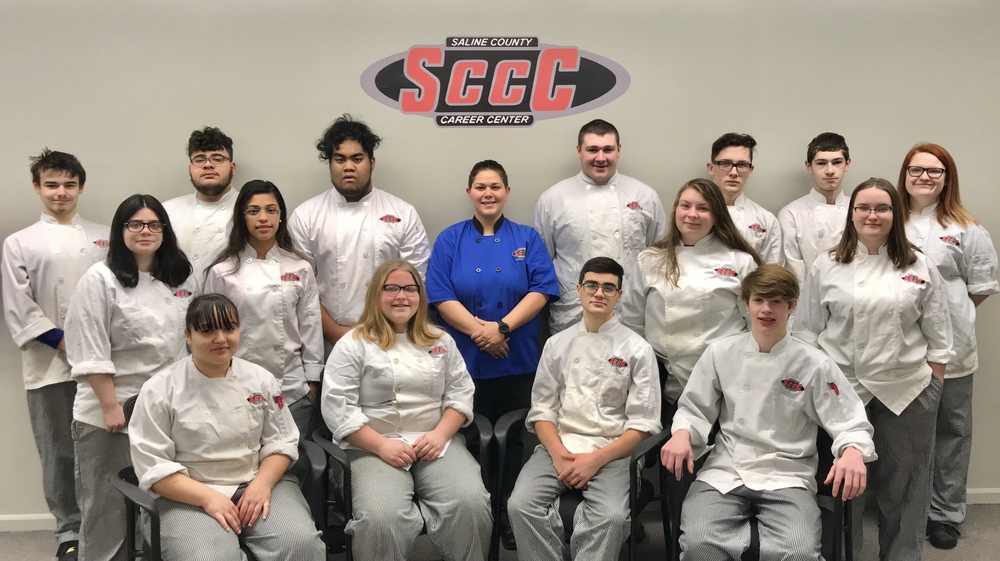 20019-2020 Culinary Arts students with instructor Chef Lorena Reyes