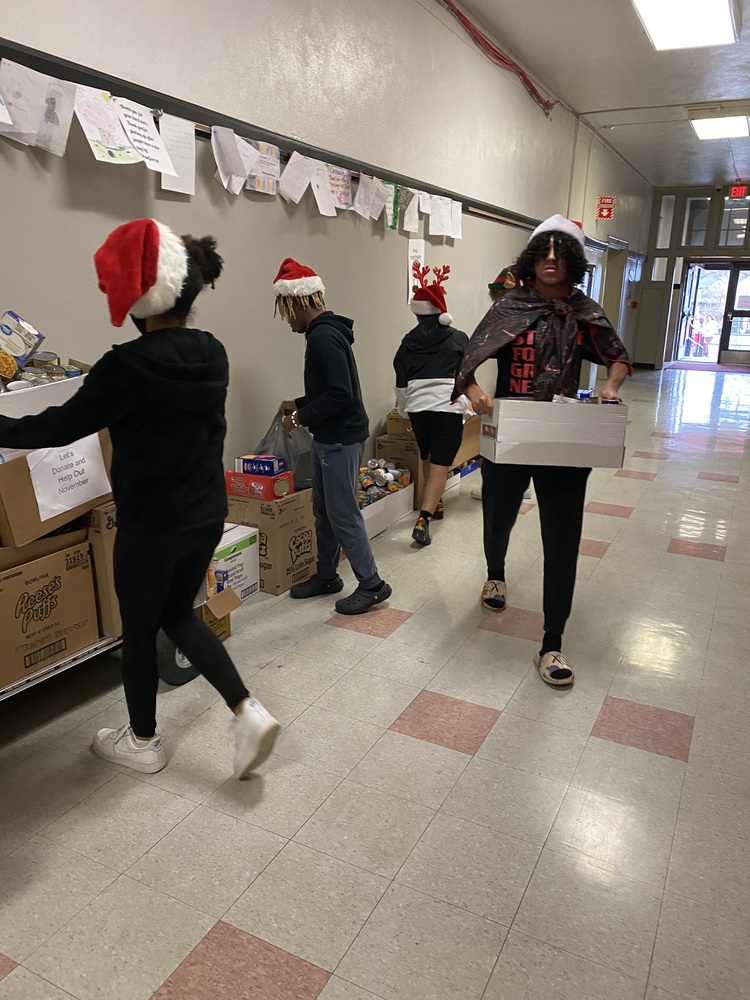 BMS collects 1382 food items to donate