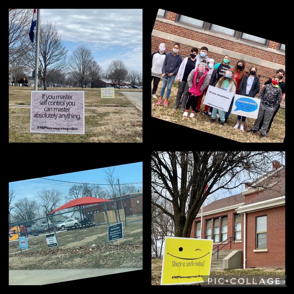 Words have power and kindness is free! Check out the new yard signs around the district! We hope to brighten your day and help get your mindset right to know that YOU matter and YOU can make a difference!