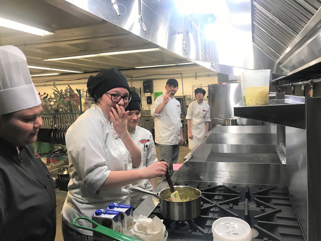 Students and Chef testing it out!