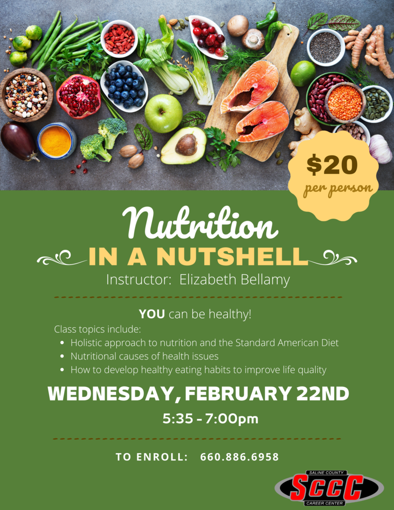 Nutrition in a Nutshell. Let's get healthy!