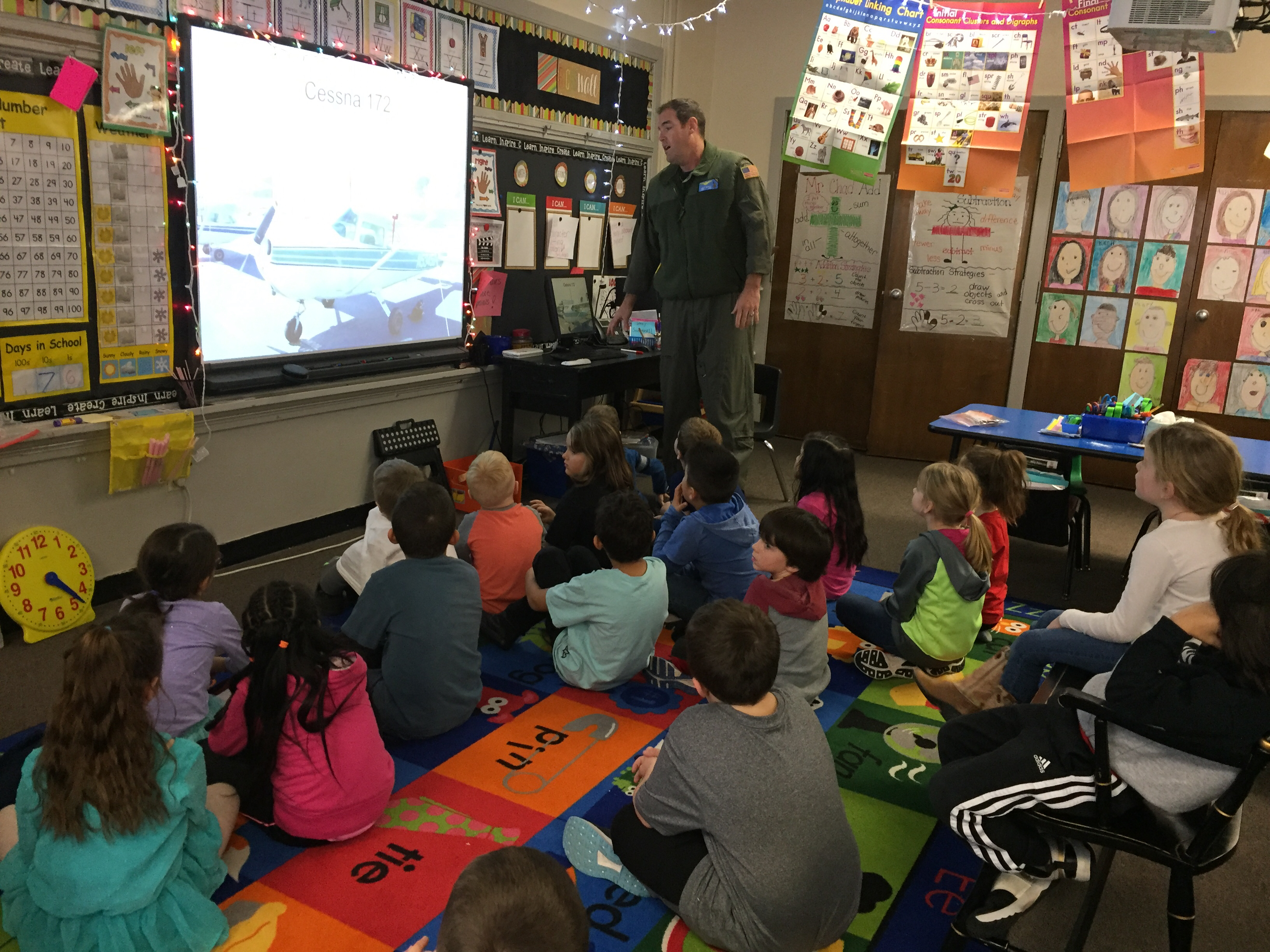Special guest in 1st Grade